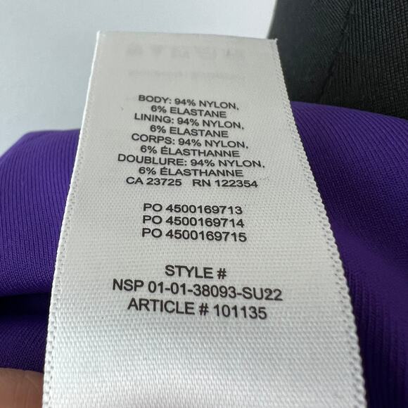 BABATON Contour Purple Crop Polo Tank Stretch Skipper Collar Pullover Size 2XS - Picture 5 of 5
